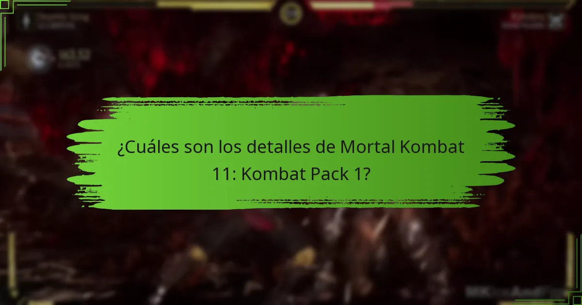 ¿Cuáles son las diferencias entre el Kombat Pack 1 y los packs anteriores?