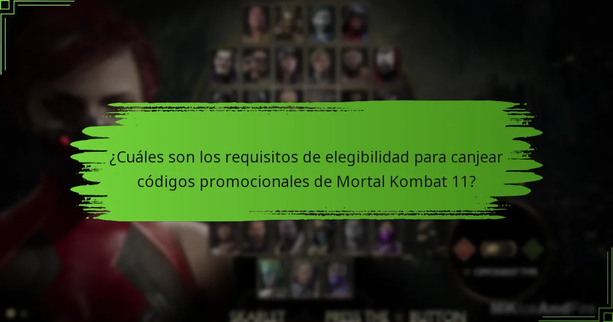 ¿Qué recompensas puedo recibir al canjear códigos promocionales de Mortal Kombat 11?
