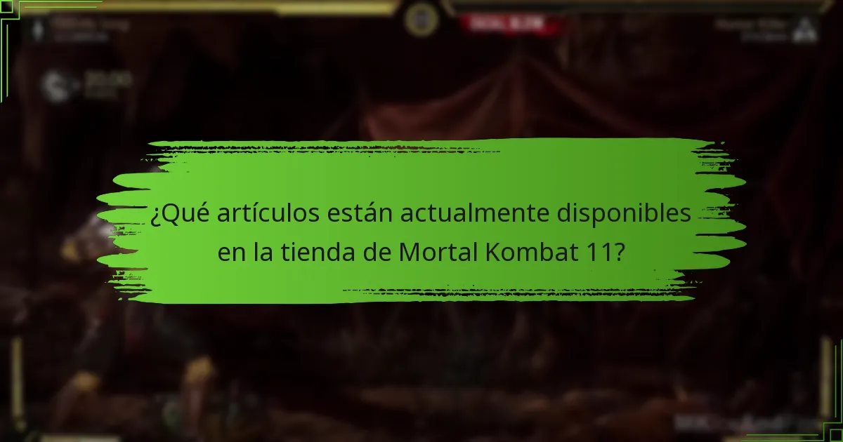 ¿Cuáles son las preguntas frecuentes sobre las rotaciones de la tienda de Mortal Kombat 11?